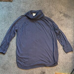 Caslon Blue Turtleneck Sweater